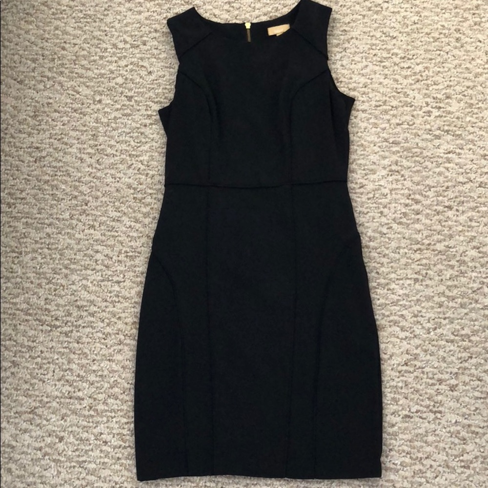 Slimming black cocktail dress
